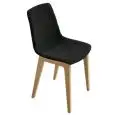 SEDIA ALHAMBRA IMBOTTITA - MOD. ALHAMBRA BL - SCOCCA IN TECNOPOLIMERO IMBOTTITA E RIVESTITA - TELAIO IN LEGNO - PER USO INTERNO - DIM. cm L 49 x P 48 x H 82 - NORMA CE