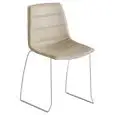 SEDIA ALHAMBRA IMBOTTITA - MOD. ALHAMBRA S - SCOCCA IN TECNOPOLIMERO IMBOTTITA E RIVESTITA - TELAIO CROMATO, VERNICIATO NERO O BIANCO - PER USO INTERNO - DIM. cm L 43 x P 51 x H 83 - NORMA CE
