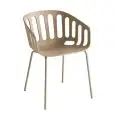 SEDIA BASKET - MOD. BASKET CHAIR NA - SCOCCA IN TECNOPOLIMERO - TELAIO CROMATO O VERNICIATO - PER USO INTERNO/ESTERNO - DIM. cm L 59 x P 54 x H 79 - NORMA CE