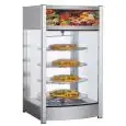 VETRINA RISCALDATA - MOD. RTR97L2 - Struttura in acciaio inox - N. 4 ripiani rotanti - Termostato +30° /+90° C - Alimentazione 220-240V/1/50-60Hz - Dimensioni cm L 46 x P 45 x 78,5h