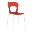 SEDIA BLOG - MOD. BLOG - STRUTTURA IN METALLO 4 GAMBE - SCOCCA IN TECNOPOLIMERO MULTICOLORE - PER USO INTERNO/ESTERNO - DIM. cm L 43 x P 50 x H 81 - NORMA CE