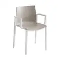 SEDIA CLIPPERTON CON BRACCIOLI - MOD. CLIPPERTON B - SEDUTA IMPILABILE IN TECNOPOLIMERO CON BRACCIOLI - PER USO INTERNO/ESTERNO - DIM. cm L 57 x P 45,5 x H 81,5 - NORMA CE