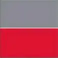 COLORE SCOCCA GRIGIO PERLA E DISEGNO ROSSO