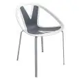 SEDIA EXTREME - MOD. EXTREME - STRUTTURA IN METALLO 4 GAMBE - SCOCCA IN TECNOPOLIMERO MULTICOLORE - PER USO INTERNO/ESTERNO - DIM. cm L 60 x P 53 x H 80 - NORMA CE