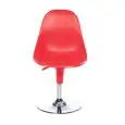 SEDIA HARMONY - MOD. HARMONY BTV - GIREVOLE SU BASAMENTO IN METALLO CROMATO E REGOLABILE IN ALTEZZA A GAS - SCOCCA IN TECNOPOLIMERO - PER USO INTERNO - DIM. cm L 47 x P 54 x H 88 - NORMA CE