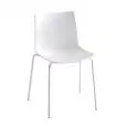 SEDIA KANVAS - MOD. KANVAS NA - SCOCCA IN TECNOPOLIMERO - TELAIO CROMATO, VERNICIATO BIANCO O NERO - PER USO INTERNO/ESTERNO - DIM. cm L 47 x P 50 x H 79 - NORMA CE