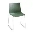SEDIA KANVAS - MOD. KANVAS ST - SCOCCA IN TECNOPOLIMERO - TELAIO CROMATO, VERNICIATO NERO O BIANCO - PER USO INTERNO/ESTERNO - DIM. cm L 43 x P 50 x H 79 - NORMA CE
