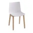 SEDIA KANVAS - MOD. KANVAS BL - SCOCCA IN TECNOPOLIMERO - TELAIO IN LEGNO DI FAGGIO 4 GAMBE - PER USO INTERNO - DIM. cm L 43 x P 50 x H 80 - NORMA CE