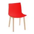 SEDIA KANVAS 2 - MOD. KANVAS 2 BL - SCOCCA IN TECNOPOLIMERO - TELAIO IN LEGNO DI FAGGIO 4 GAMBE - PER USO INTERNO - DIM. cm L 49 x P 50 x H 79 - NORMA CE