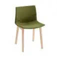 SEDIA KANVAS 2 - MOD. KANVAS 2 BL FRONT - SCOCCA CON FRONTALE RIVESTITO - TELAIO IN LEGNO DI FAGGIO NATURALE 4 GAMBE - PER USO INTERNO - DIM. cm L 49 x P 50 x H 79 - NORMA CE