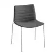 SEDIA KANVAS 2 - MOD. KANVAS 2 NA FULL - SCOCCA RIVESTITA FULL - TELAIO CROMATO O VERNICIATO BIANCO - PER USO INTERNO - DIM. cm L 51 x P 50 x H 80 - NORMA CE