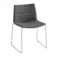 SEDIA KANVAS 2 - MOD. KANVAS 2 ST FULL - SCOCCA RIVESTITA FULL - TELAIO CROMATO O VERNICIATO BIANCO - PER USO INTERNO - DIM. cm L 52 x P 51 x H 79 - NORMA CE