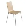 SEDIA LILA' - MOD. LILA' - TELAIO CROMATO - SCOCCA IN MULTISTRATO CURVATO VERNICIATO - PER USO INTERNO - DIM. cm L 54 x P 52 x H 87 - NORMA CE
