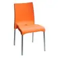 SEDIA MAYA - MOD. MAYA - GAMBE IN ALLUMINIO ANODIZZATO - SCOCCA IN TECNOPOLIMERO - PER USO INTERNO/ESTERNO - DIM. cm L 47 x P 51 x H 85 - NORMA CE