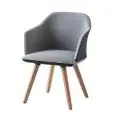 SEDIA MANAA - MOD. MANAA BL - STRUTTURA IN LEGNO DI FAGGIO 4 GAMBE - POLTRONA RIVESTITA - PER USO INTERNO - DIM. cm L 60 x P 50 x H 80,5 - NORMA CE