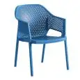 SEDIA MINUSH CON BRACCIOLI - MOD. MINUSH RELAX - SEDUTA IMPILABILE IN TECNOPOLIMERO - PER USO INTERNO/ESTERNO - DIM. cm L 57,5 x P 53 x H 74 - NORMA CE
