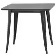 TAVOLO - MOD. 36WA - STRUTTURA IN METALLO VERNICIATO - EFFETTO ANTICATO - PER USO INTERNO - DIM. cm L 80 x P 80 x h 75 - NORMA CE