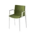 SEDIA DRESS CLIPPERTON CON BRACCIOLI - MOD. DRESS CLIPPERTON B - SEDUTA IN TECNOPOLIMERO RIVESTITA CON BRACCIOLI - PER USO INTERNO - DIM. cm L 57 x P 45,5 x H 81,5 - NORMA CE