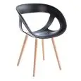 SEDIA MOEMA - MOD. MOEMA BL - SCOCCA IN TECNOPOLIMERO - TELAIO IN LEGNO DI FAGGIO 4 GAMBE - PER USO INTERNO - DIM. cm L 59 x P 54 x H 79 - NORMA CE