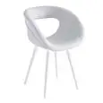 SEDIA MOEMA IMBOTTITA - MOD. MOEMA BP - SEDUTA TAPPEZZATA - TELAIO IN METALLO-POLIMERO CO-INIETTATO - PER USO INTERNO - DIM. cm L 59 x P 54 x H 83 - NORMA CE