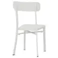 Sedia - colore bianco - Struttura in alluminio verniciato - Modello 1581-MC039W