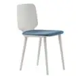 SEDIA BABILA IMBOTTITA - MOD. BABILA 2700 A - GAMBE IN MASSELLO DI FRASSINO - SCOCCA REALIZZATA IN MULTISTRATO A SPESSORE VARIABILE CON SEDUTA IMBOTTITA - PER USO INTERNO - DIM. cm L 44 x P 52,5 x H 79 - NORMA CE