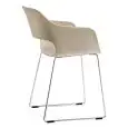 SEDIA BABILA - MOD. BABILA 2745 - GAMBE A SLITTA IN TONDINO D'ACCIAIO Ø 11 mm CROMATE, VERNICIATE BIANCO O NERO - SCOCCA IN POLIPROPILENE - PER USO INTERNO - DIM. cm L 53,5 x P 54,5 x H 79 - NORMA CE