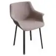 SEDIA MORE IMBOTTITA - MOD. MORE NA - SCOCCA IN PU-FLEX RIVESTITA - TELAIO IN METALLO CROMATO, VERNICIATO BIANCO O NERO - PER USO INTERNO - DIM. cm L 60 x P 57 x H 79 - NORMA CE