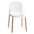 SEDIA PANAMA - MOD. PANAMA BL - SCOCCA IN TECNOPOLIMERO - STRUTTURA IN LEGNO DI FAGGIO 4 GAMBE - PER USO INTERNO - DIM. cm L 46 x P 57 x H 83 - NORMA CE