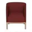 POLTRONCINA PLACE - MOD. SMALL PLACE WOOD - STRUTTURA IN LEGNO - RIVESTIMENTO IN ECOPELLE O TESSUTO - PER USO INTERNO - DIM. cm L 60 x P 54 x H 77 - NORMA CE