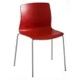 SEDIA SLOT FILL - MOD. SLOT FILL NA - SCOCCA IN TECNOPOLIMERO - TELAIO IN METALLO 4 GAMBE CROMATO O VERNICIATO BIANCO - PER USO INTERNO/ESTERNO - DIM. cm L 45,5 x P 47 x H 82 - NORMA CE