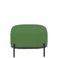 Pouf - colore verde - Struttura in metallo verniciato, rivestimento in tessuto - Modello 1603-06TV-01