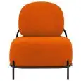 Poltrona - colore arancione - Struttura in metallo verniciato, rivestimento in tessuto - Modello 1605-06PR-01