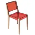 SEDIA TOGETHER - MOD. TOGETHER - SCOCCA IN TECNOPOLIMERO - TELAIO IN ROVERE - PER USO INTERNO - DIM. cm L 36 x P 52 x H 80 - NORMA CE