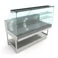 VETRINA SNACK CALDA A SECCO - MOD. VSCSVAD - SEMILAVORATA DA PANNELLARE - VETRI ALTI DRITTI - RISCALDAMENTO A SECCO - TEMPERATURA DI ESERCIZIO +80 °C - DIM. Cm P 82,8 x H 135 - PROFONDITA' PIANO ESPOSITIVO: 66,5 CM