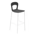 SGABELLO BLOG - MOD. BLOG 68 - SGABELLO CON SEDUTA IN TECNOPOLIMERO - TELAIO CROMATO O VERNICIATO - PER USO INTERNO/ESTERNO - DIM. cm L 45 x P 45 x H 97 - NORMA CE