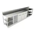 BANCO BAR REFRIGERATO - SEMILAVORATO DA PANNELLARE - MOD. BBR40CB3V - ALIMENTAZIONE V 230/50Hz MONOFASE - CON PREDISPOSIZIONE PER BANCALINA - PIANO CON INVASO - CON UNITA' CONDENSATRICE INCORPORATA - DIM. Cm L 400 x P 70 x h 113,1