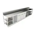 BANCO BAR REFRIGERATO - SEMILAVORATO DA PANNELLARE - MOD. BBR45CB3V - ALIMENTAZIONE V 230/50Hz MONOFASE - CON PREDISPOSIZIONE PER BANCALINA - PIANO CON INVASO - CON UNITA' CONDENSATRICE INCORPORATA - DIM. Cm L 450 x P 70 x h 113,1