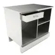 BANCO CASSA BAR NEUTRO- SEMILAVORATO DA PANNELLARE - MOD. BBN/CASSA100 - PIANO IN ACCIAIO INOX AISI 304 SCOTCH BRITE - DIM. Cm L 100 x P 70 x h 95,1