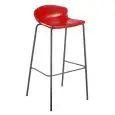 SGABELLO EASY - MOD. EASY 77 - SEDUTA IN TECNOPOLIMERO - TELAIO IMPILABILE CROMATO O VERNICIATO - PER USO INTERNO/ESTERNO - DIM. cm L 37 x P 36 - ALTEZZA SEDUTA cm 77 - NORMA CE