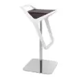 SGABELLO FREEDOM - MOD. FREEDOM GIREVOLE E REGOLABILE IN ALTEZZA - SEDUTA E TELAIO IN TECNOPOLIMERO - BASE GIREVOLE CROMATA O SATINATA - PER USO INTERNO - DIM. cm L 36 x P 36 x H 82 - NORMA CE