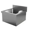 Lavamani a parete - Vasca quadrata - Lunghezza cm 50 - Profondità cm 50 - Altezza cm 25 - Dimensioni vasca cm L 33 x P 33 x h 17