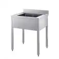Lavatoio n.1 vasca - gambe quadre - semplice - senza ripiano ne cornice