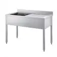 Lavatoio n.1 vasca - con n.1 gocciolatoio - gambe quadre - semplice - senza ripiano ne cornice