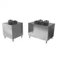 Elemento portapiatti a 2/4 colonne - Struttura in inox finitura scotch brite