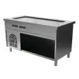 Elemento freddo con invaso e vano a giorno - Invaso H 2 cm - Struttura in inox finitura scotch brite