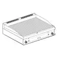 Fry Top a gas professionale da banco piastra rigata cromata superchrome Allforfood FTRT/610GS linea ELLE