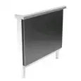 Fianchi terminali in Inox naturale con finitura in scotch brite