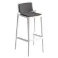 SGABELLO ISIDORO IMBOTTITO - MOD. ISIDORO 76 - SGABELLO IN CO-INIEZIONE POLIMERO-METALLO - PER USO INTERNO - DIM. cm L 48 x P 46 x H 97 - NORMA CE