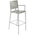SGABELLO KALIPA CON BRACCIOLI - MOD. KALIPA B - SGABELLO REALIZZATO IN TECNOPOLIMERO BI-MATERIALE - PER USO INTERNO/ESTERNO - DIM. cm L 56,5 x P 52 x H 116 - NORMA CE